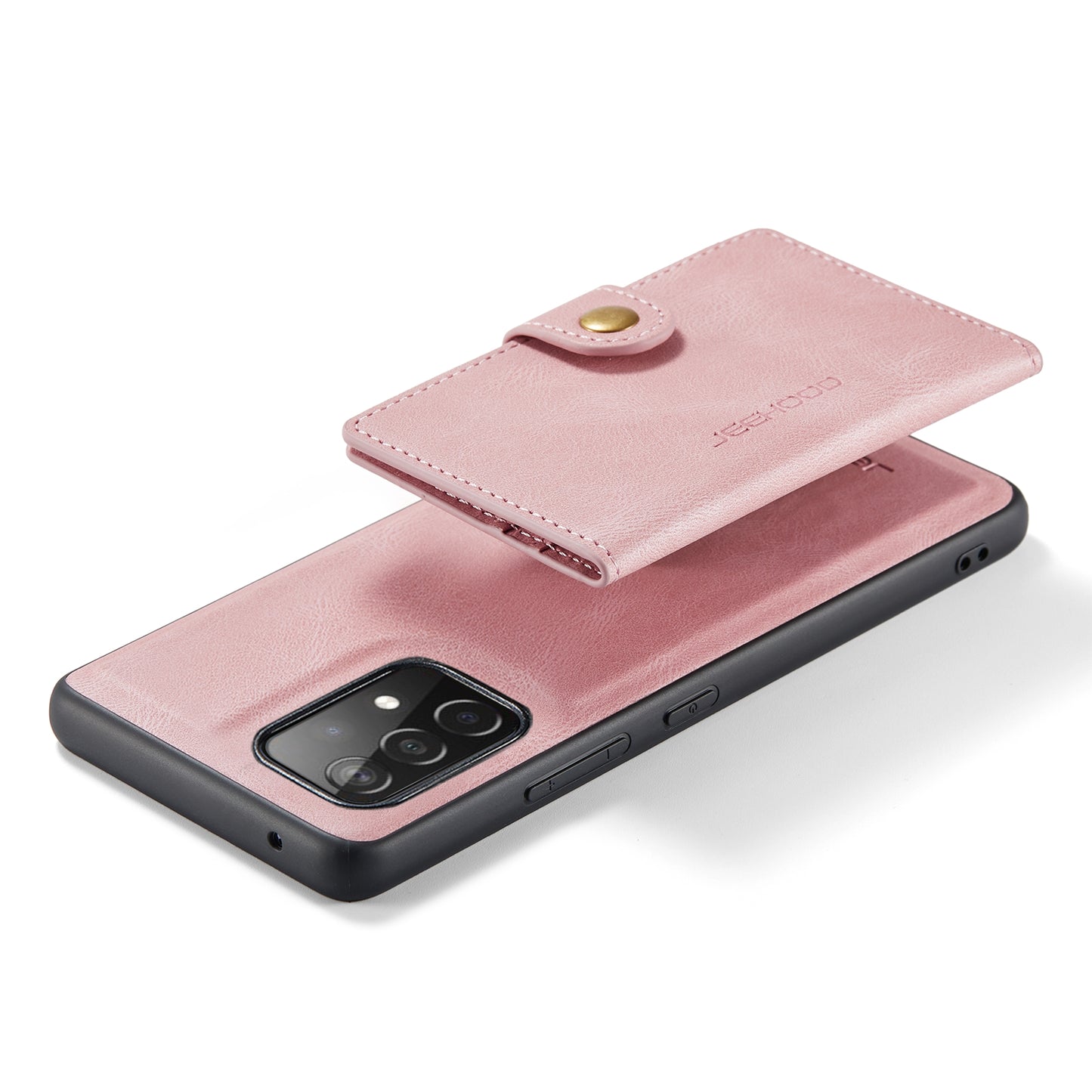 JEEHOOD Detachable 2 in 1 Leather Coated TPU Case with Magnetic Wallet Design for Samsung Galaxy A52 4G/5G / A52s 5G