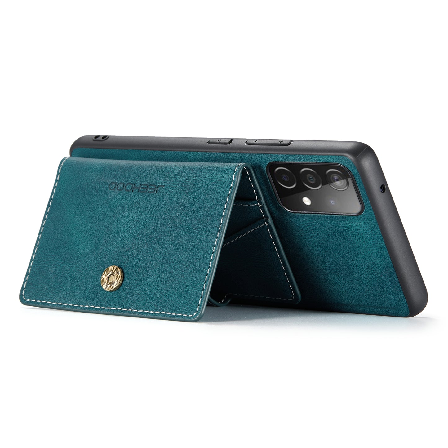 JEEHOOD Detachable 2 in 1 Leather Coated TPU Case with Magnetic Wallet Design for Samsung Galaxy A52 4G/5G / A52s 5G