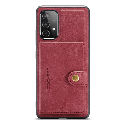 JEEHOOD Detachable 2 in 1 Leather Coated TPU Case with Magnetic Wallet Design for Samsung Galaxy A52 4G/5G / A52s 5G