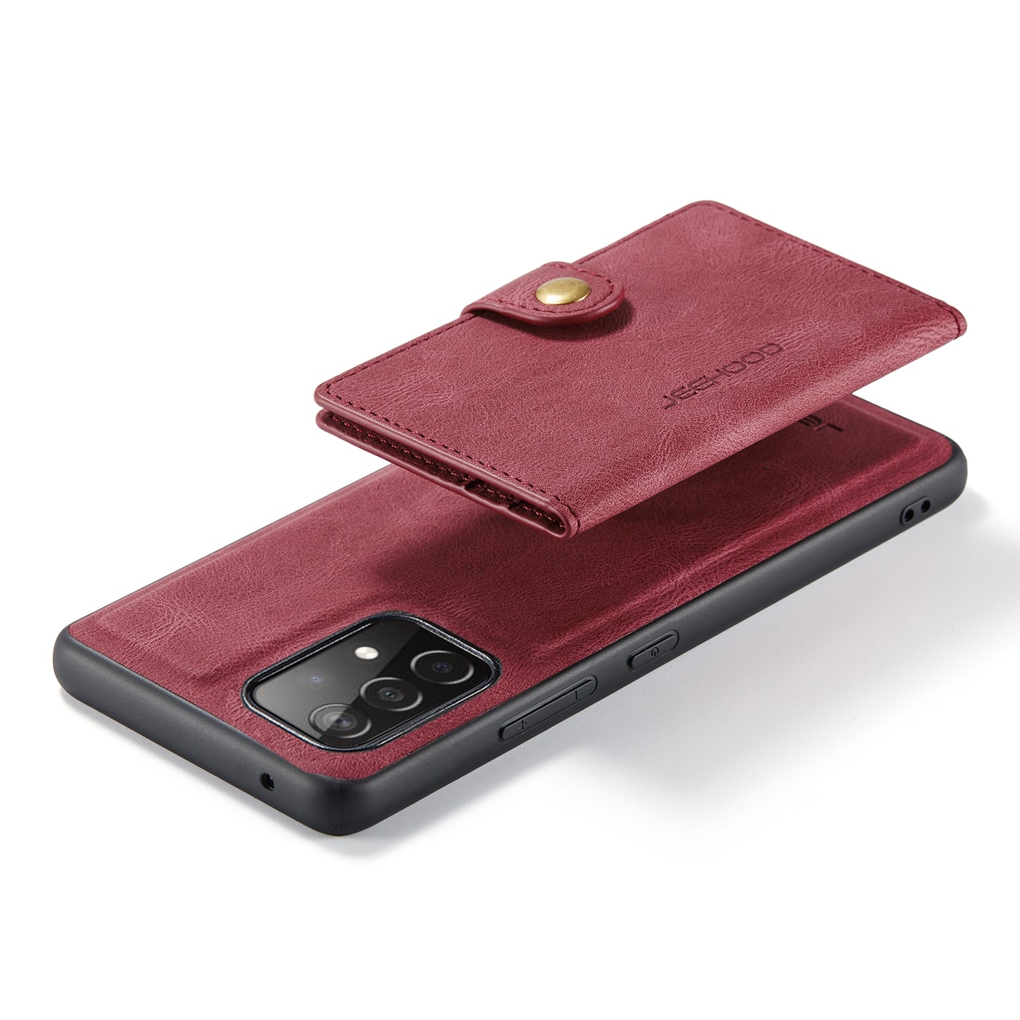 JEEHOOD Detachable 2 in 1 Leather Coated TPU Case with Magnetic Wallet Design for Samsung Galaxy A52 4G/5G / A52s 5G