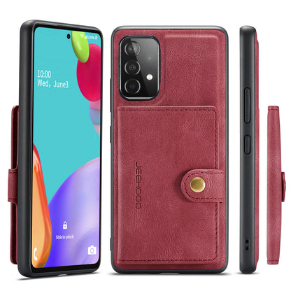 JEEHOOD Detachable 2 in 1 Leather Coated TPU Case with Magnetic Wallet Design for Samsung Galaxy A52 4G/5G / A52s 5G