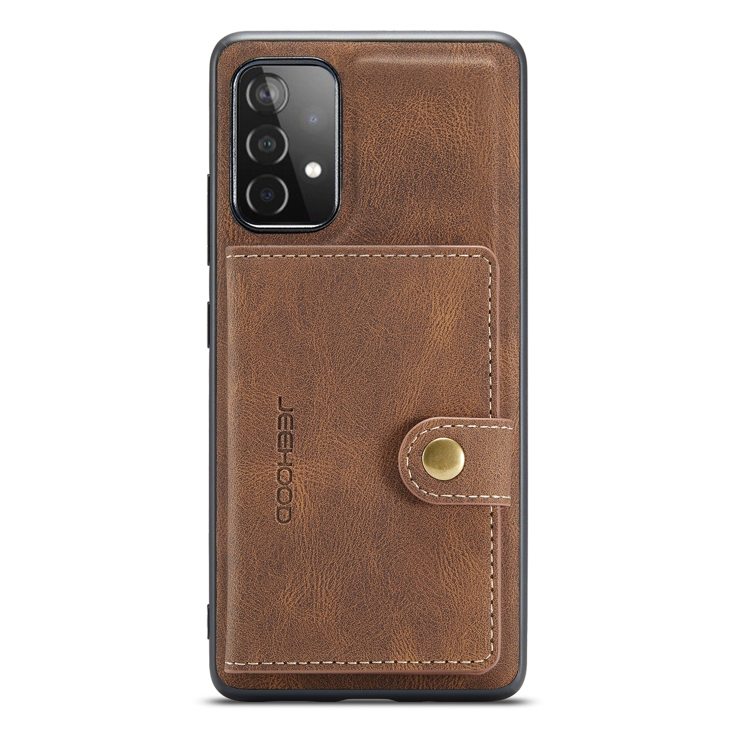 JEEHOOD Detachable 2 in 1 Leather Coated TPU Case with Magnetic Wallet Design for Samsung Galaxy A52 4G/5G / A52s 5G