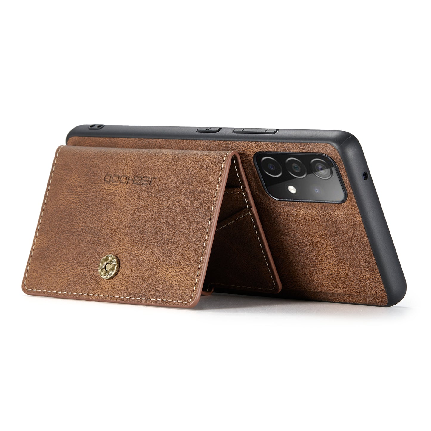 JEEHOOD Detachable 2 in 1 Leather Coated TPU Case with Magnetic Wallet Design for Samsung Galaxy A52 4G/5G / A52s 5G