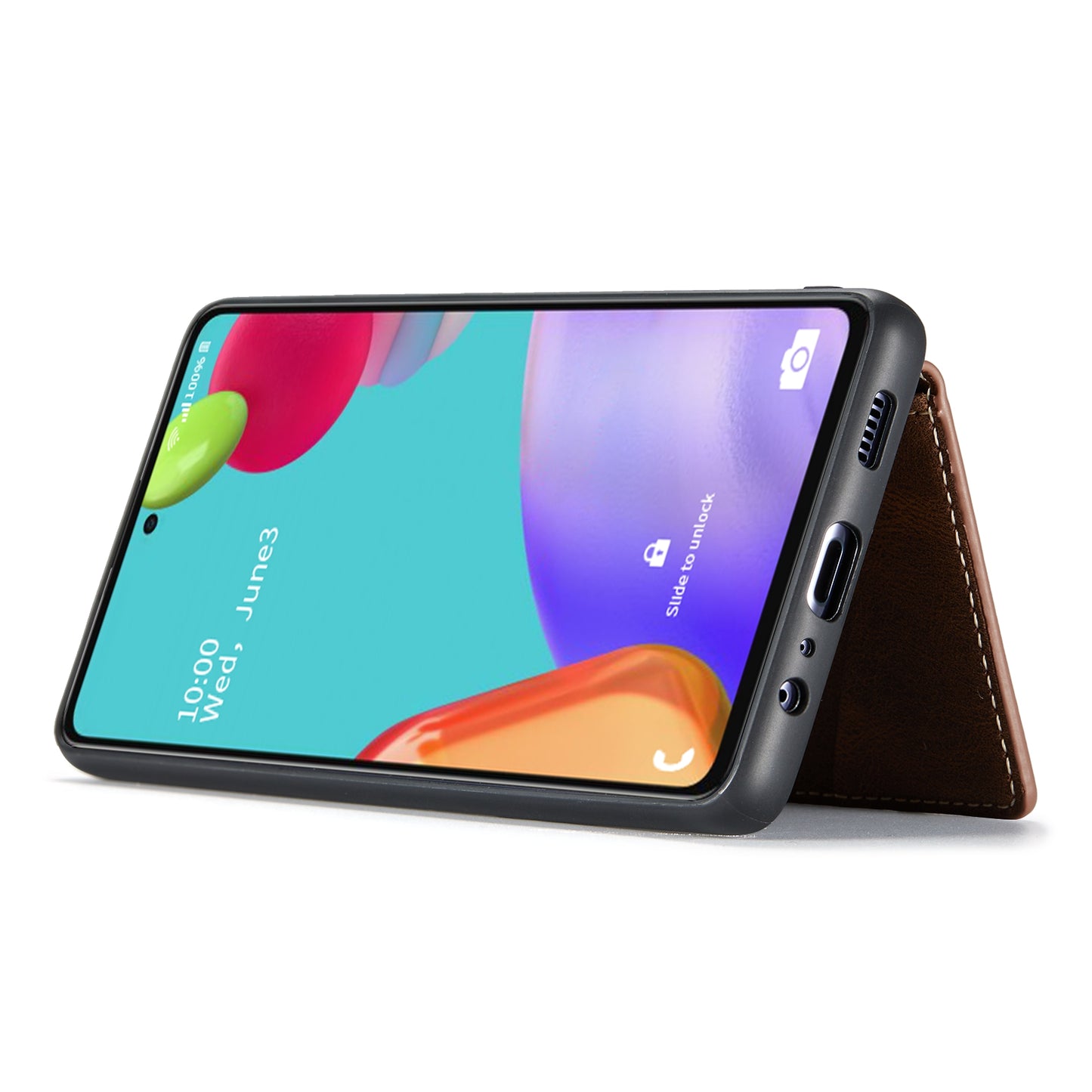 JEEHOOD Detachable 2 in 1 Leather Coated TPU Case with Magnetic Wallet Design for Samsung Galaxy A52 4G/5G / A52s 5G
