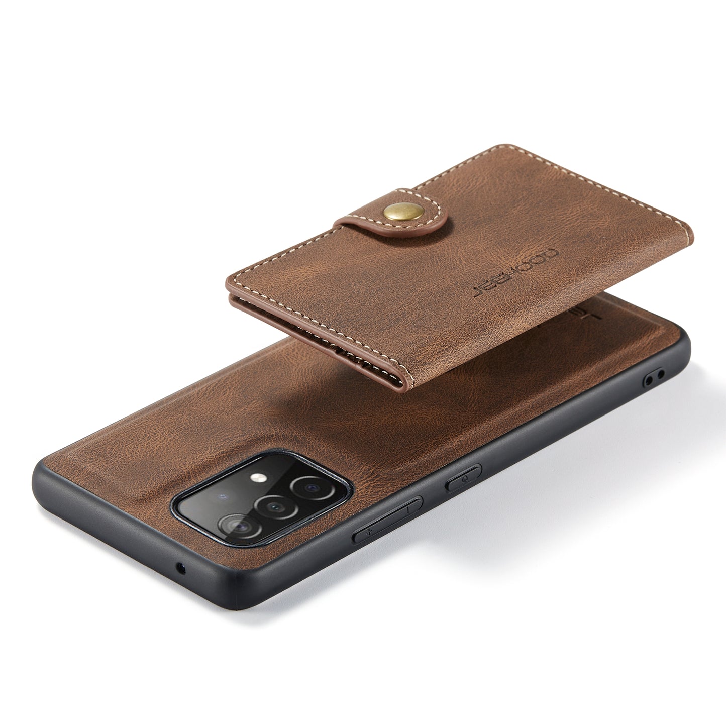JEEHOOD Detachable 2 in 1 Leather Coated TPU Case with Magnetic Wallet Design for Samsung Galaxy A52 4G/5G / A52s 5G