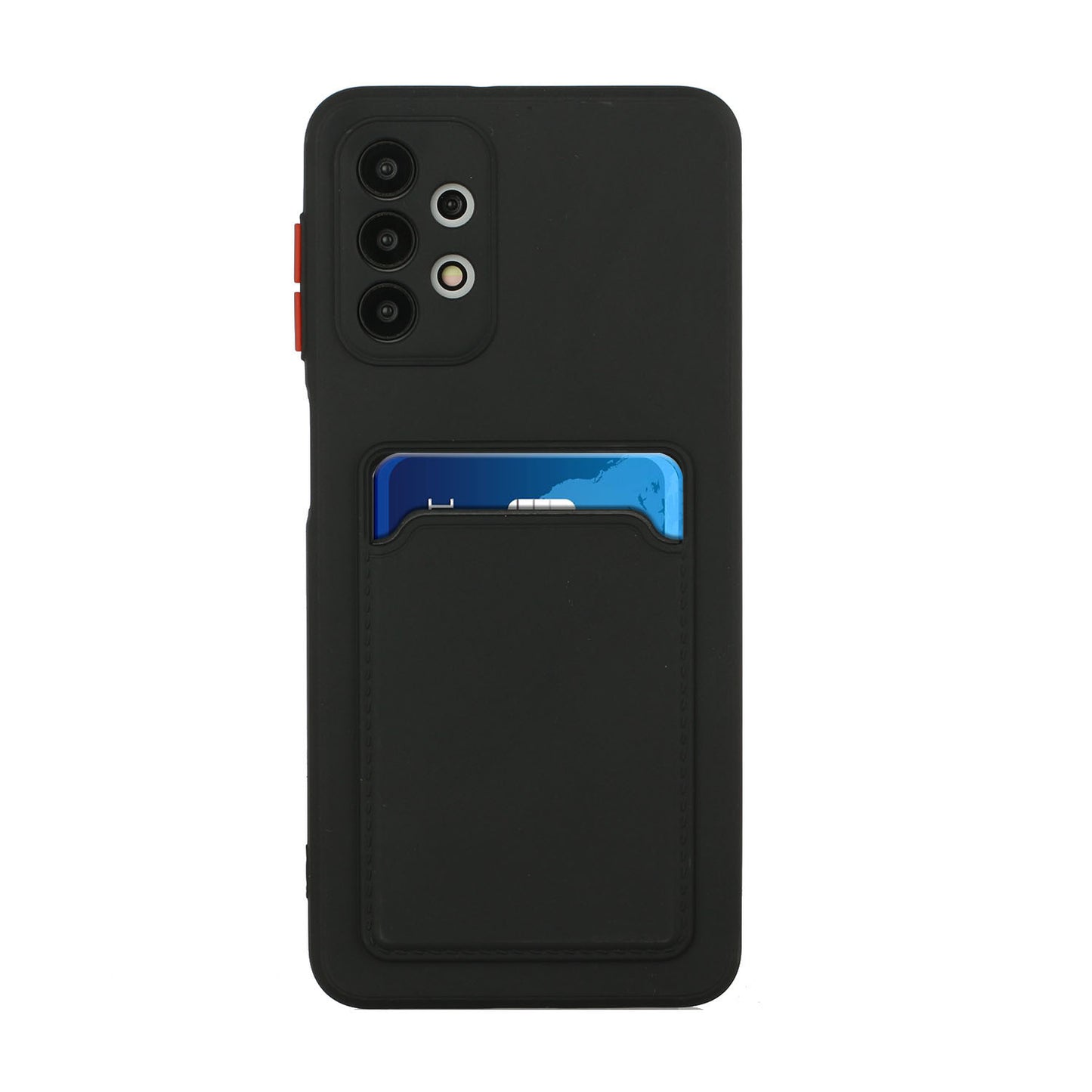 Well-Protected Soft TPU Phone Case with Card Holder Cover for Samsung Galaxy A52 4G/5G / A52s 5G