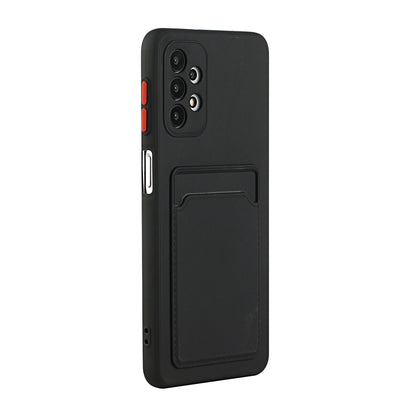 Well-Protected Soft TPU Phone Case with Card Holder Cover for Samsung Galaxy A52 4G/5G / A52s 5G