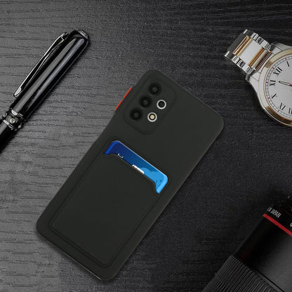Well-Protected Soft TPU Phone Case with Card Holder Cover for Samsung Galaxy A52 4G/5G / A52s 5G