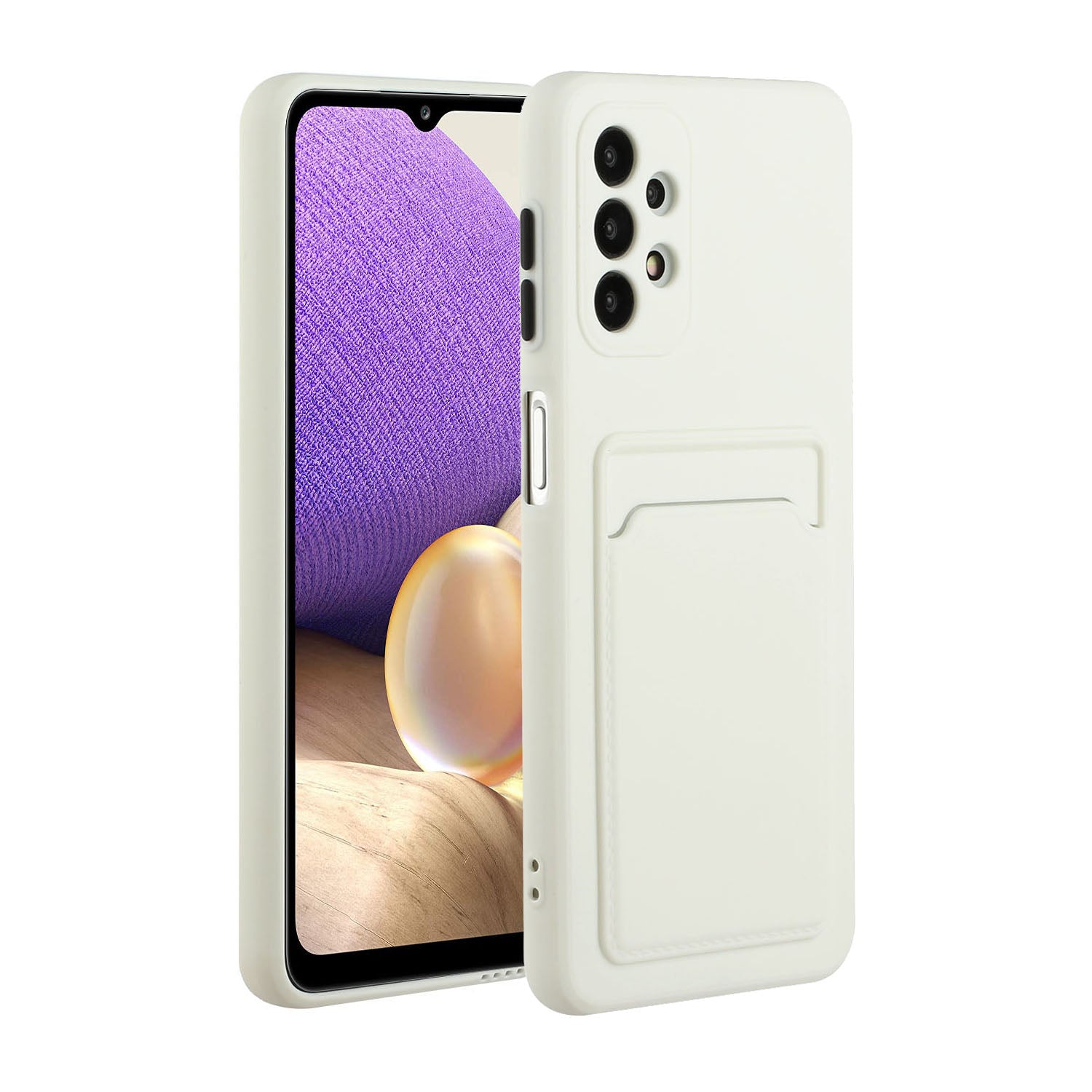 Well-Protected Soft TPU Phone Case with Card Holder Cover for Samsung Galaxy A52 4G/5G / A52s 5G