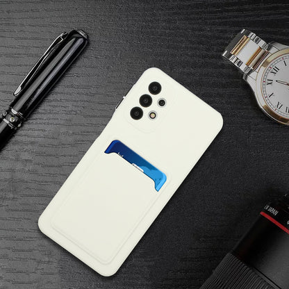 Well-Protected Soft TPU Phone Case with Card Holder Cover for Samsung Galaxy A52 4G/5G / A52s 5G