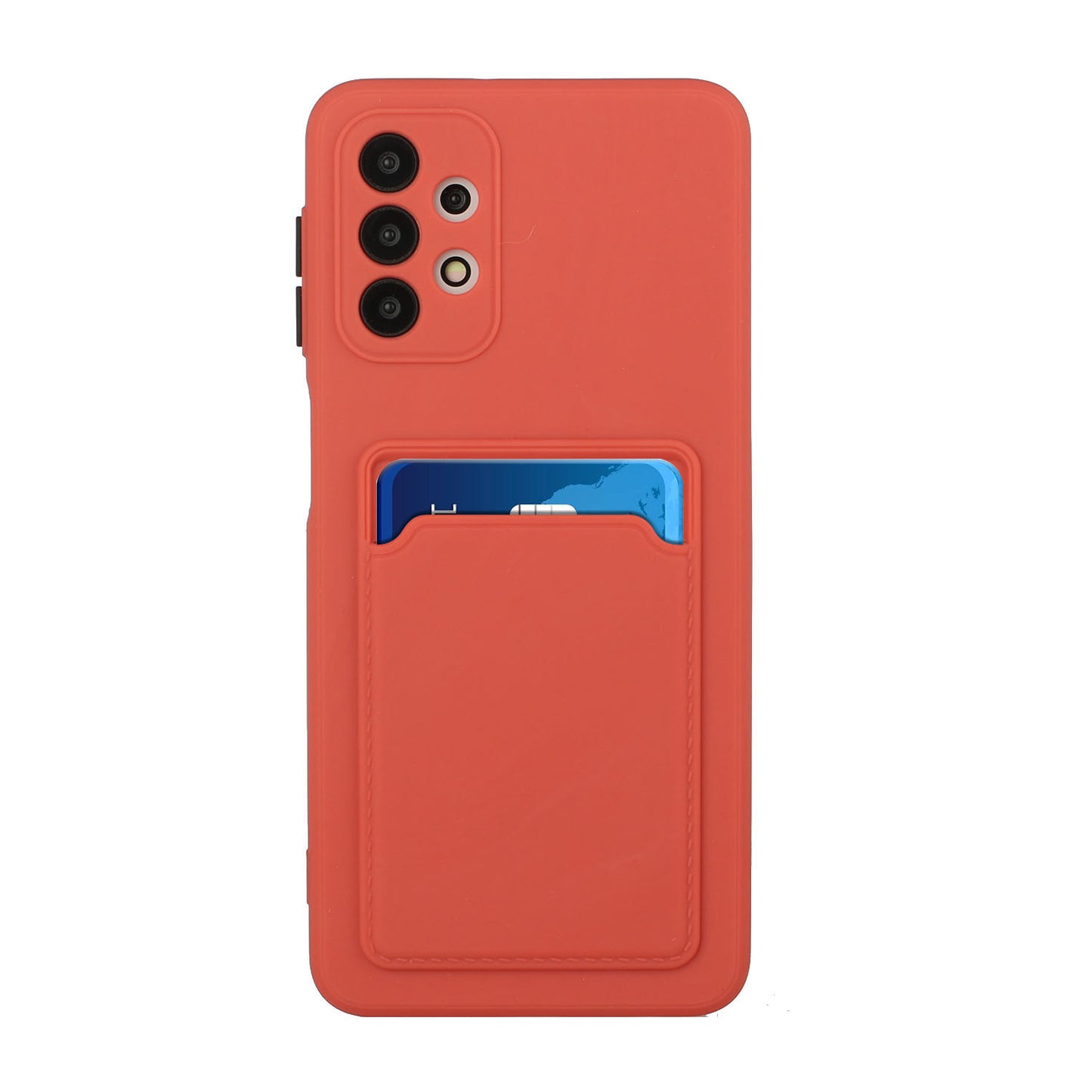 Well-Protected Soft TPU Phone Case with Card Holder Cover for Samsung Galaxy A52 4G/5G / A52s 5G