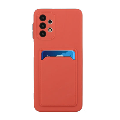 Well-Protected Soft TPU Phone Case with Card Holder Cover for Samsung Galaxy A52 4G/5G / A52s 5G