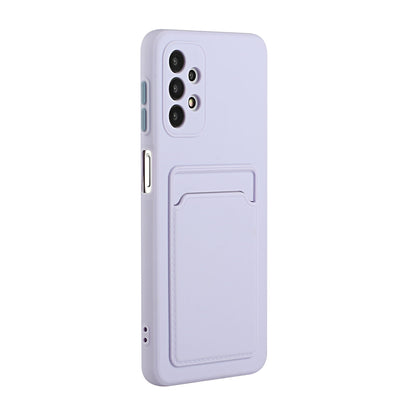 Well-Protected Soft TPU Phone Case with Card Holder Cover for Samsung Galaxy A52 4G/5G / A52s 5G
