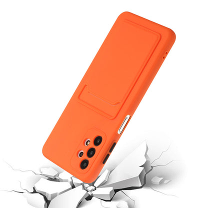 Well-Protected Soft TPU Phone Case with Card Holder Cover for Samsung Galaxy A52 4G/5G / A52s 5G