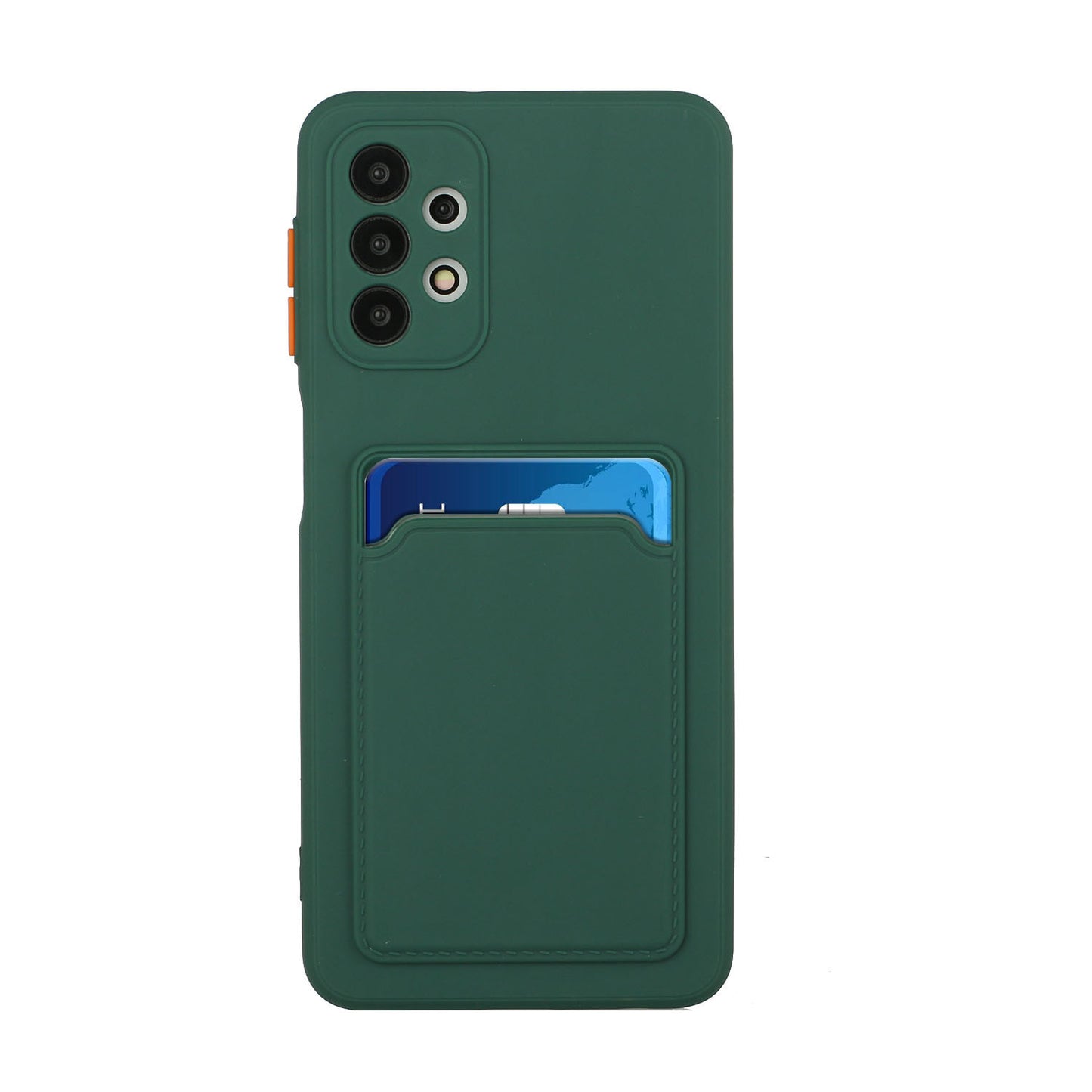 Well-Protected Soft TPU Phone Case with Card Holder Cover for Samsung Galaxy A52 4G/5G / A52s 5G