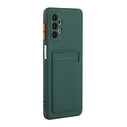 Well-Protected Soft TPU Phone Case with Card Holder Cover for Samsung Galaxy A52 4G/5G / A52s 5G