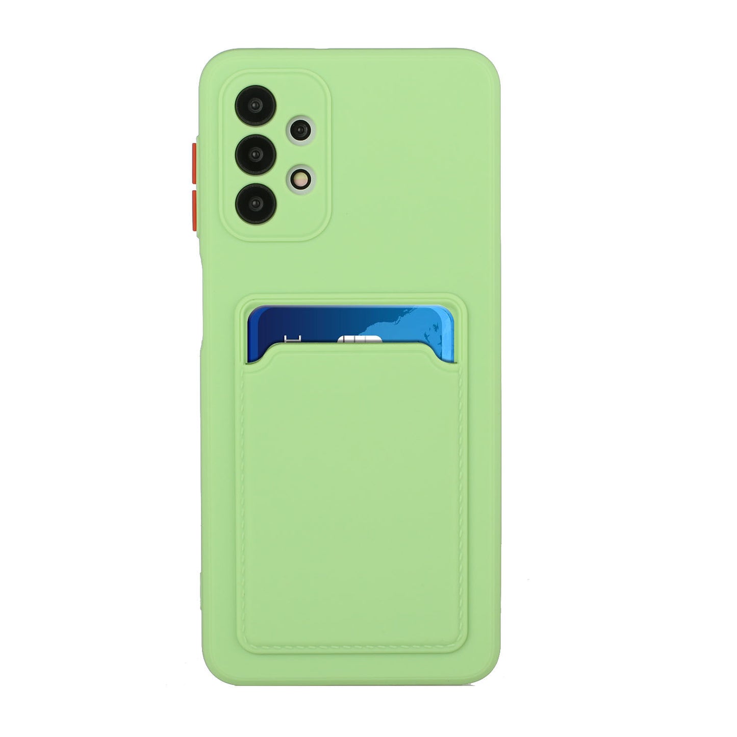 Well-Protected Soft TPU Phone Case with Card Holder Cover for Samsung Galaxy A52 4G/5G / A52s 5G
