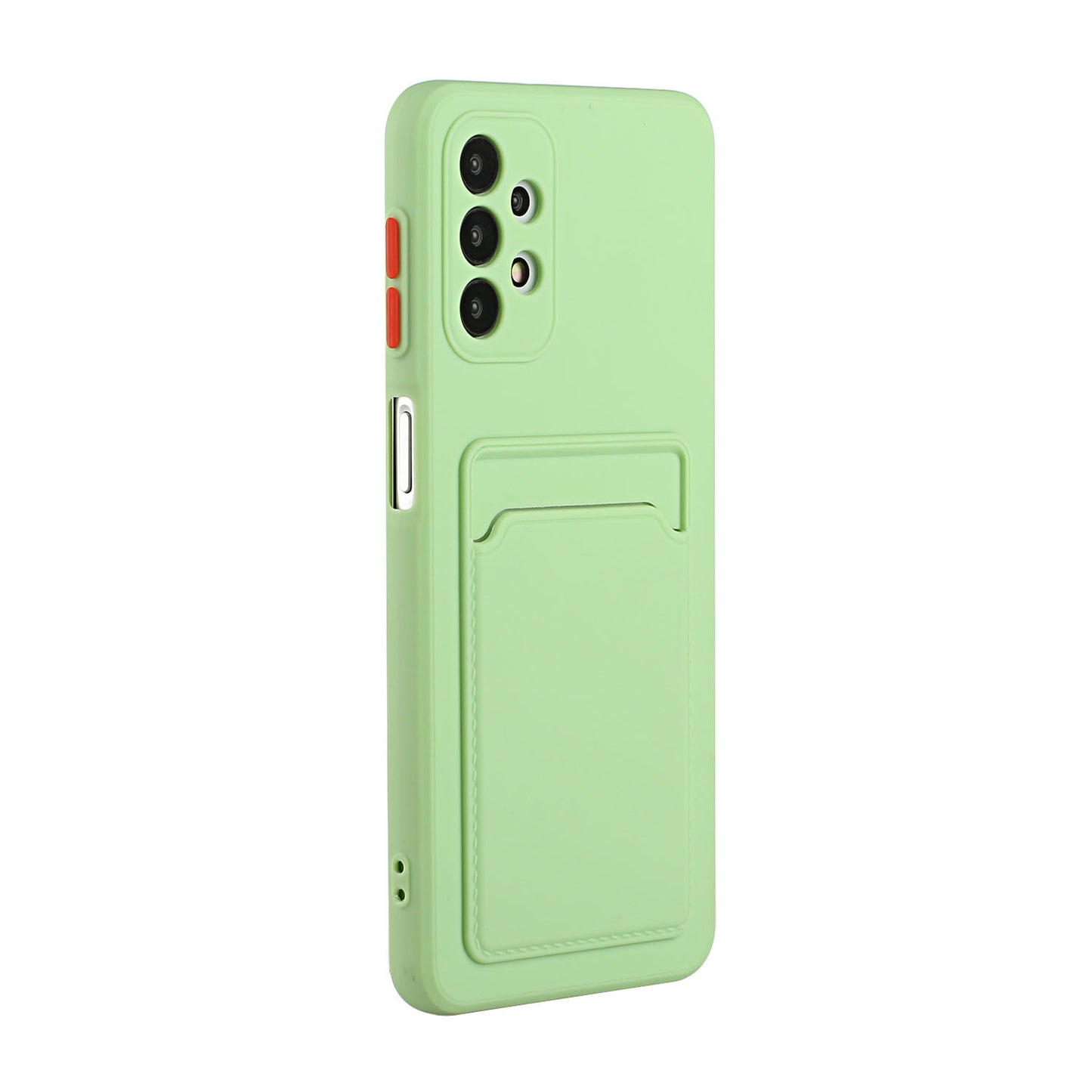 Well-Protected Soft TPU Phone Case with Card Holder Cover for Samsung Galaxy A52 4G/5G / A52s 5G