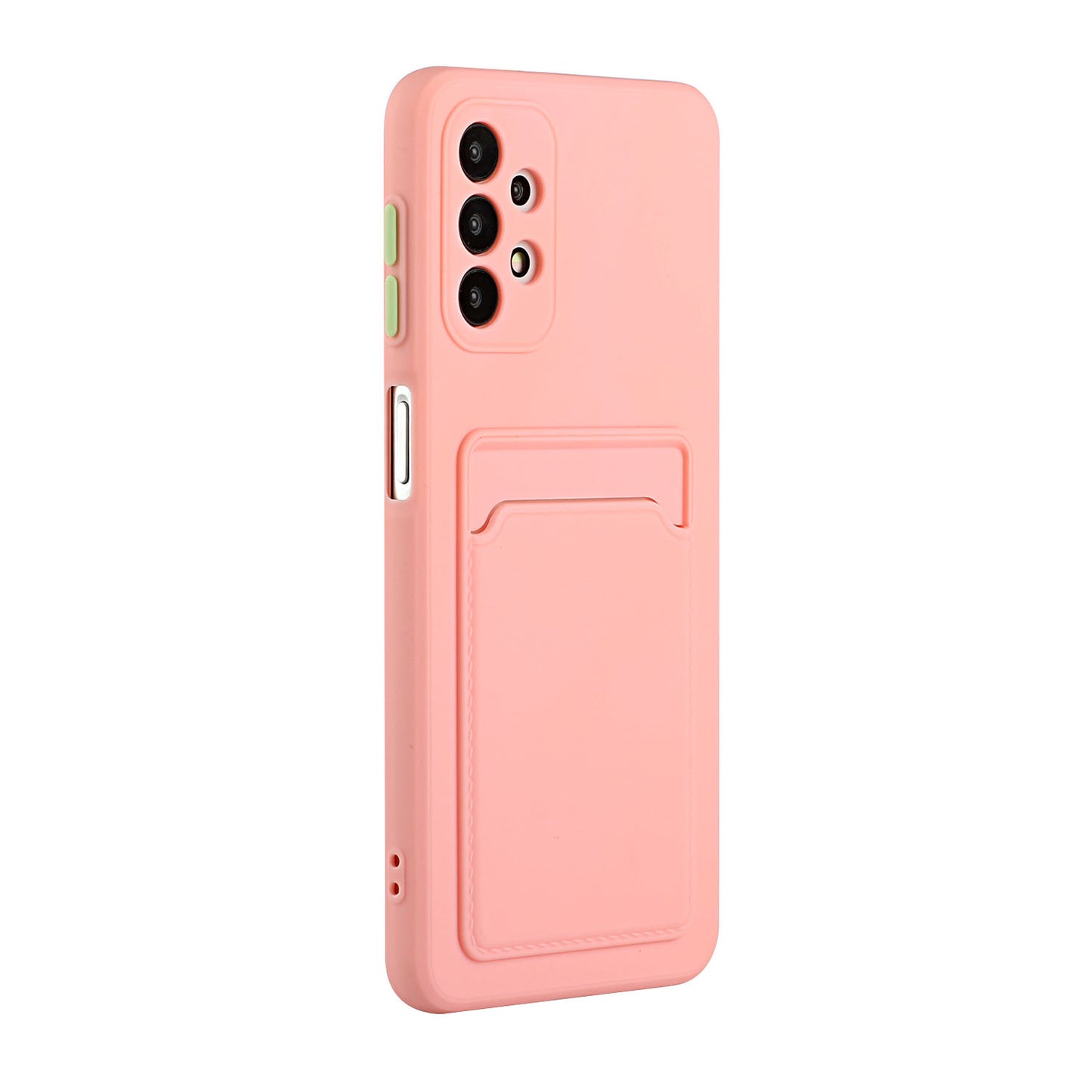 Well-Protected Soft TPU Phone Case with Card Holder Cover for Samsung Galaxy A52 4G/5G / A52s 5G