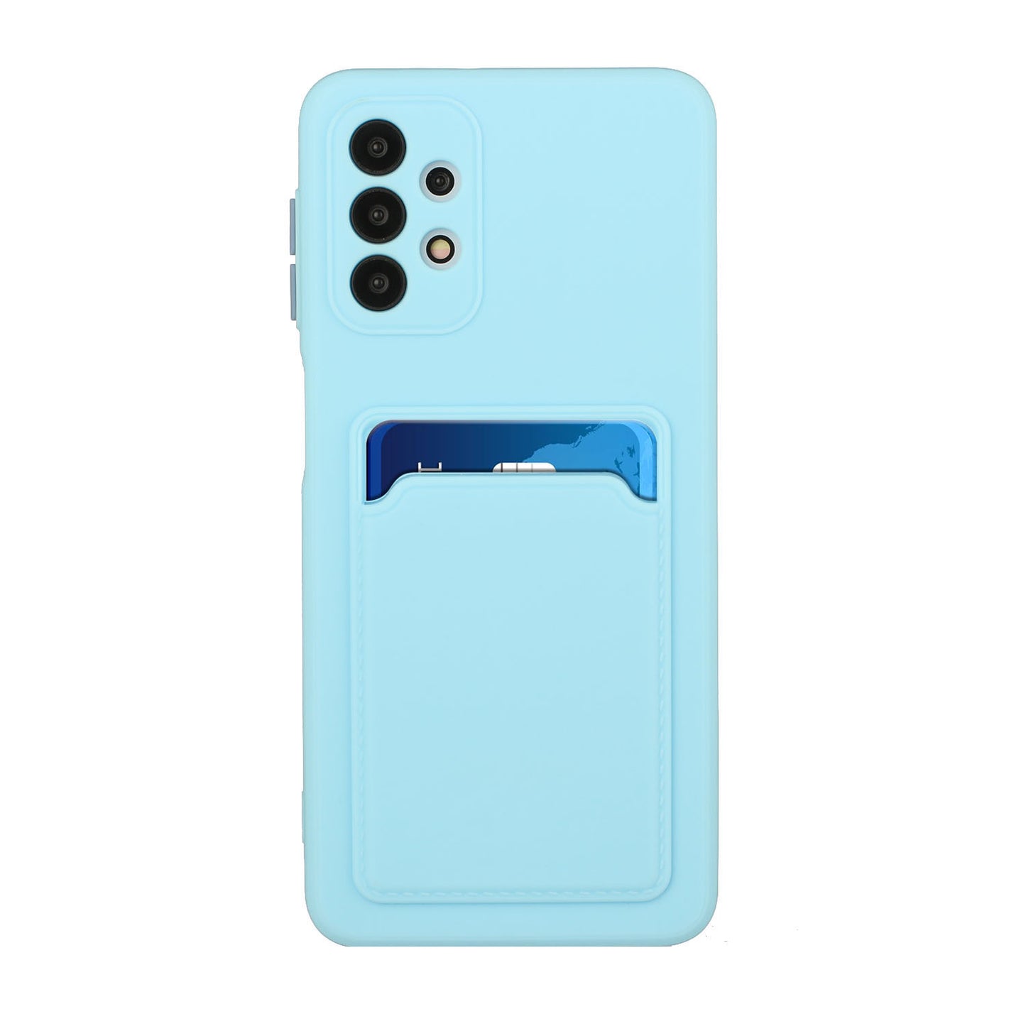 Well-Protected Soft TPU Phone Case with Card Holder Cover for Samsung Galaxy A52 4G/5G / A52s 5G