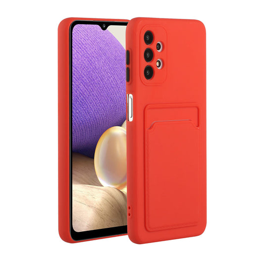 Well-Protected Soft TPU Phone Case with Card Holder Cover for Samsung Galaxy A52 4G/5G / A52s 5G