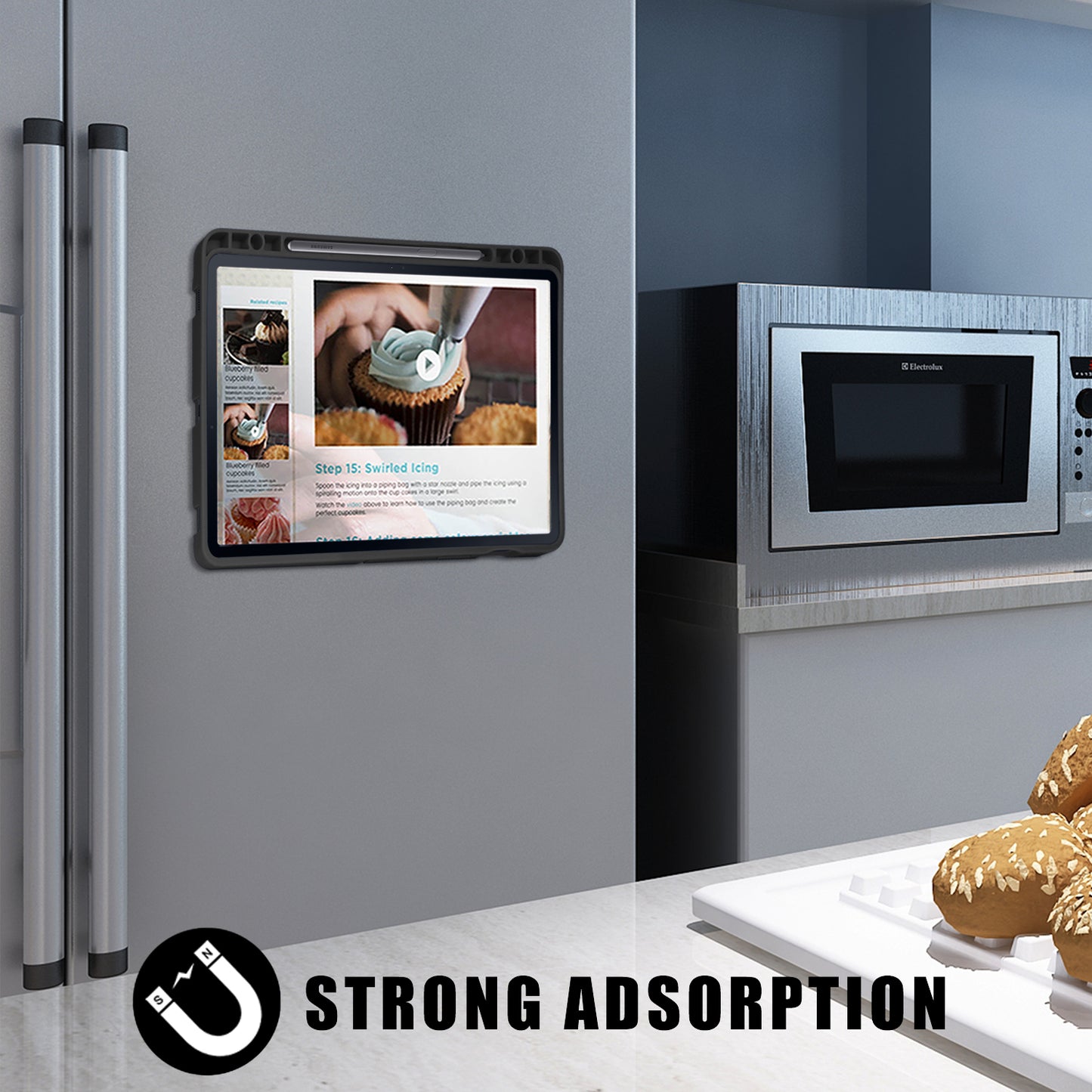 Origami Stand Strong Magnet Leather Smart Case with Pen Slot for Samsung Galaxy Tab S7 T870 T875/Tab S8