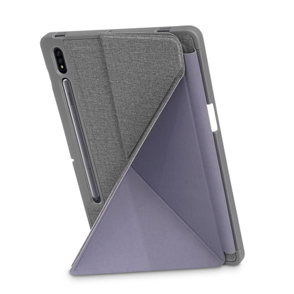 Origami Stand Strong Magnet Leather Smart Case with Pen Slot for Samsung Galaxy Tab S7 T870 T875/Tab S8