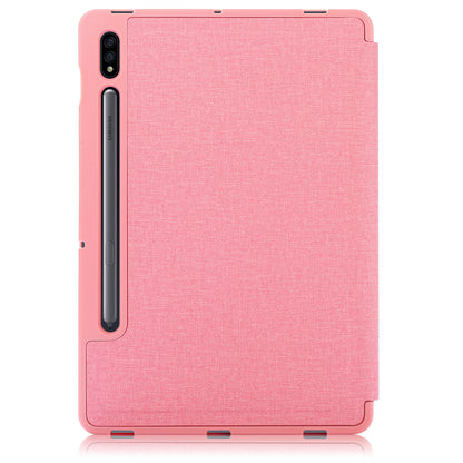Origami Stand Strong Magnet Leather Smart Case with Pen Slot for Samsung Galaxy Tab S7 T870 T875/Tab S8