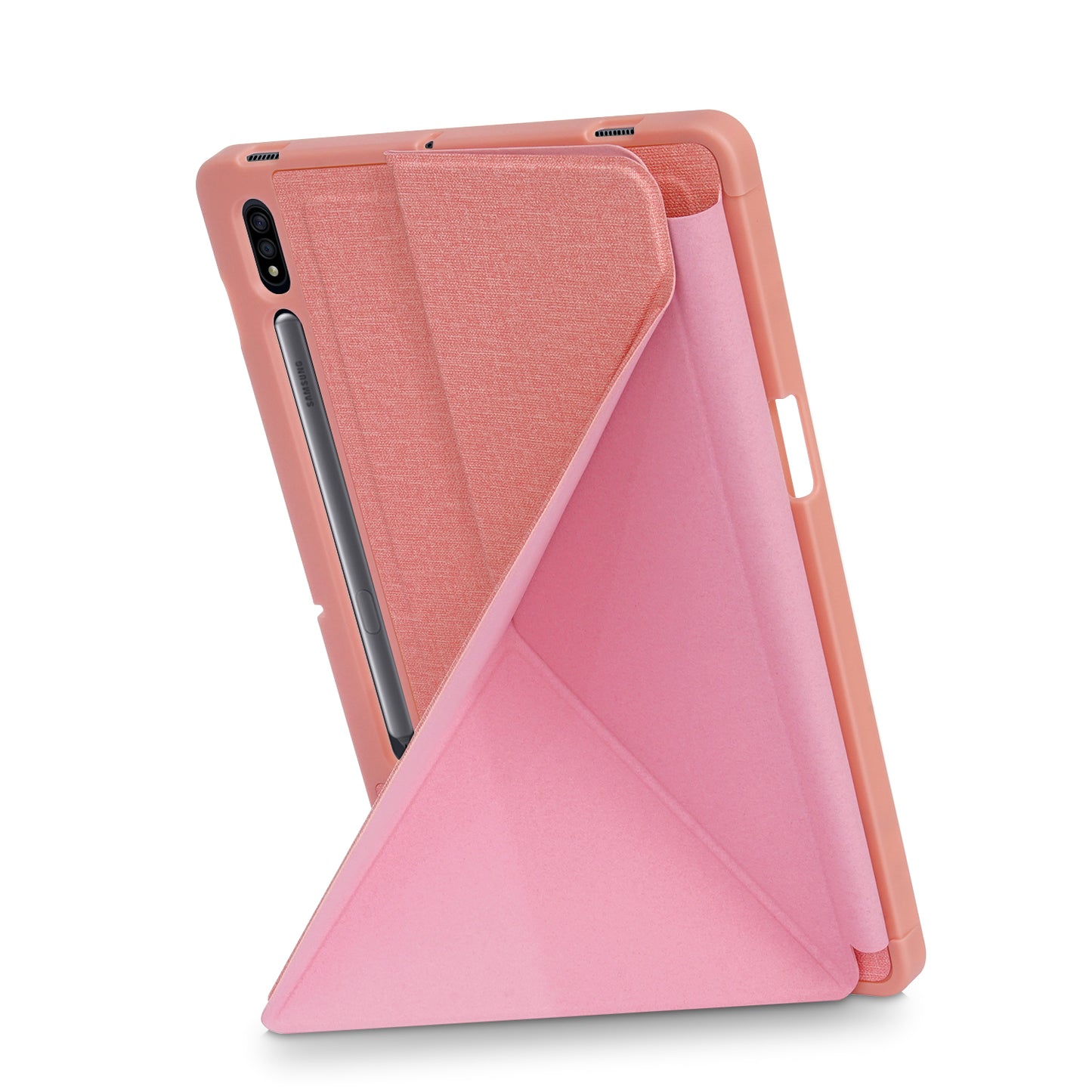 Origami Stand Strong Magnet Leather Smart Case with Pen Slot for Samsung Galaxy Tab S7 T870 T875/Tab S8
