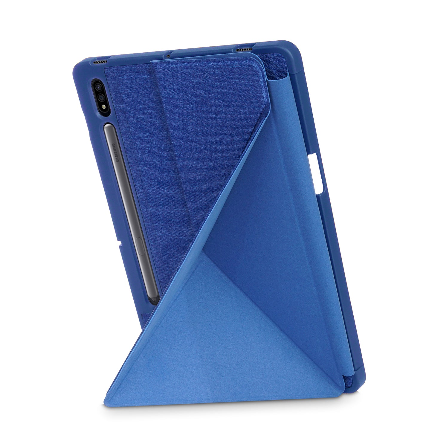 Origami Stand Strong Magnet Leather Smart Case with Pen Slot for Samsung Galaxy Tab S7 T870 T875/Tab S8