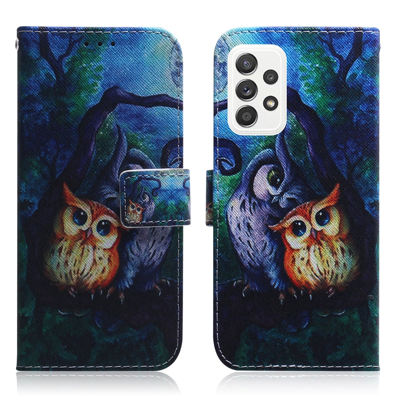 Pattern Printing Wallet Design Leather Protective Shell Case for Samsung Galaxy A52 4G/5G / A52s 5G