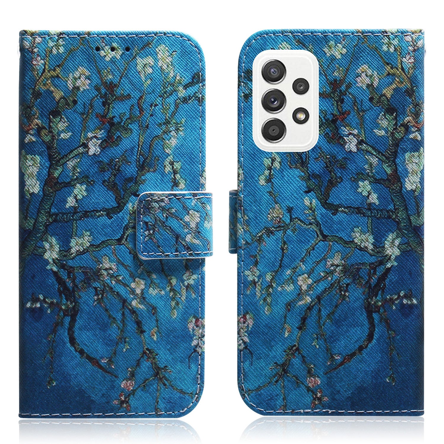 Pattern Printing Wallet Design Leather Protective Shell Case for Samsung Galaxy A52 4G/5G / A52s 5G