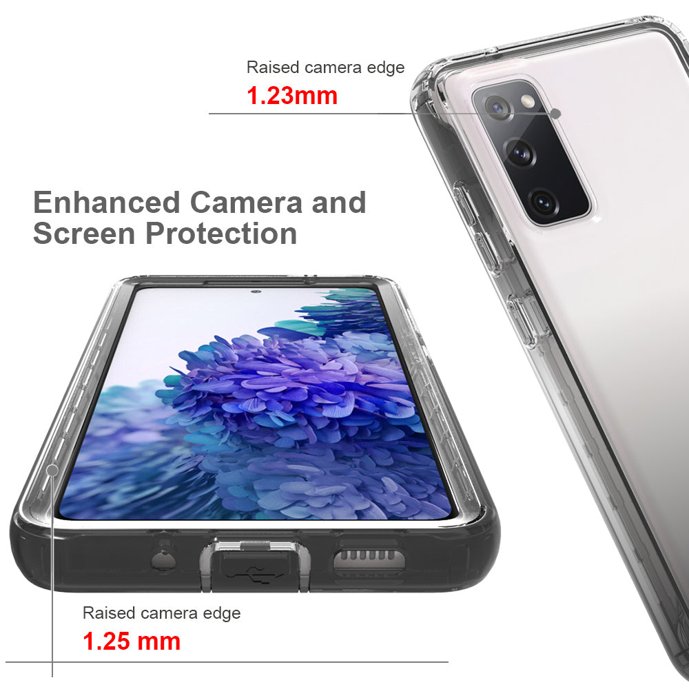 2-in-1 PC+TPU Gradient Color Design Well-Protected Phone Case for Samsung Galaxy S20 FE/S20 Fan Edition/S20 FE 5G/S20 Fan Edition 5G/S20 Lite/S20 FE 2022