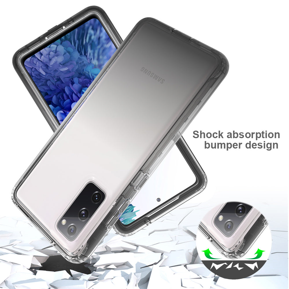 2-in-1 PC+TPU Gradient Color Design Well-Protected Phone Case for Samsung Galaxy S20 FE/S20 Fan Edition/S20 FE 5G/S20 Fan Edition 5G/S20 Lite/S20 FE 2022