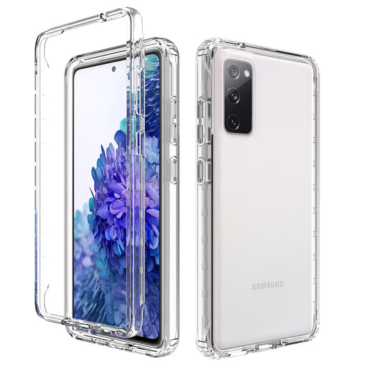 2-in-1 PC+TPU Gradient Color Design Well-Protected Phone Case for Samsung Galaxy S20 FE/S20 Fan Edition/S20 FE 5G/S20 Fan Edition 5G/S20 Lite/S20 FE 2022