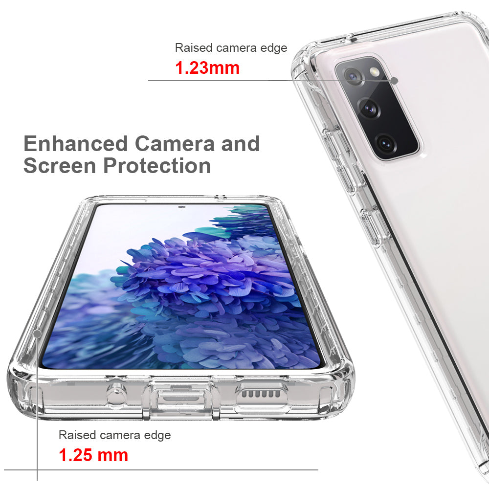 2-in-1 PC+TPU Gradient Color Design Well-Protected Phone Case for Samsung Galaxy S20 FE/S20 Fan Edition/S20 FE 5G/S20 Fan Edition 5G/S20 Lite/S20 FE 2022