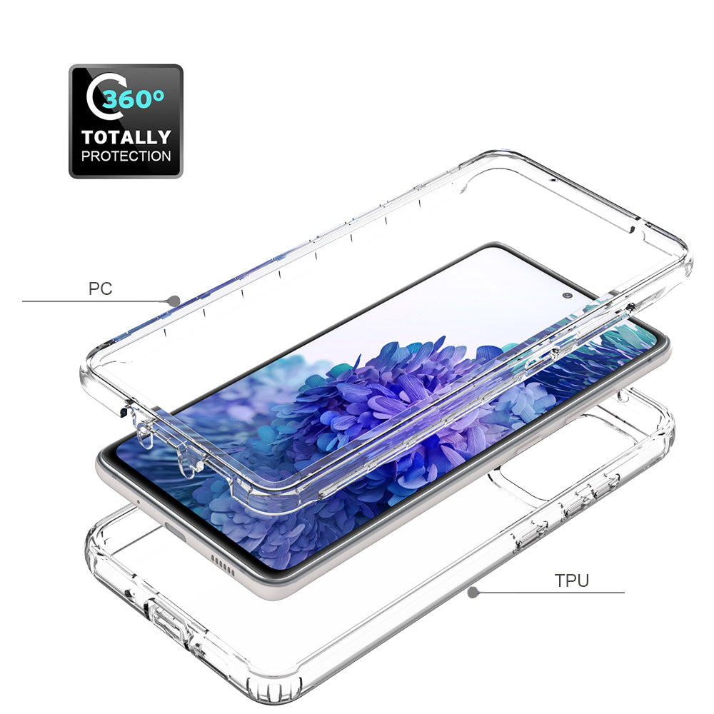 2-in-1 PC+TPU Gradient Color Design Well-Protected Phone Case for Samsung Galaxy S20 FE/S20 Fan Edition/S20 FE 5G/S20 Fan Edition 5G/S20 Lite/S20 FE 2022