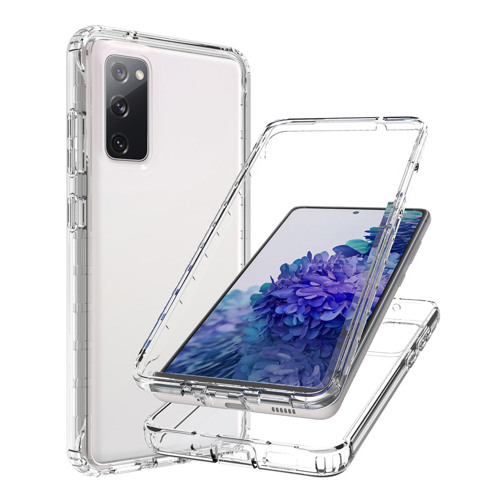 2-in-1 PC+TPU Gradient Color Design Well-Protected Phone Case for Samsung Galaxy S20 FE/S20 Fan Edition/S20 FE 5G/S20 Fan Edition 5G/S20 Lite/S20 FE 2022