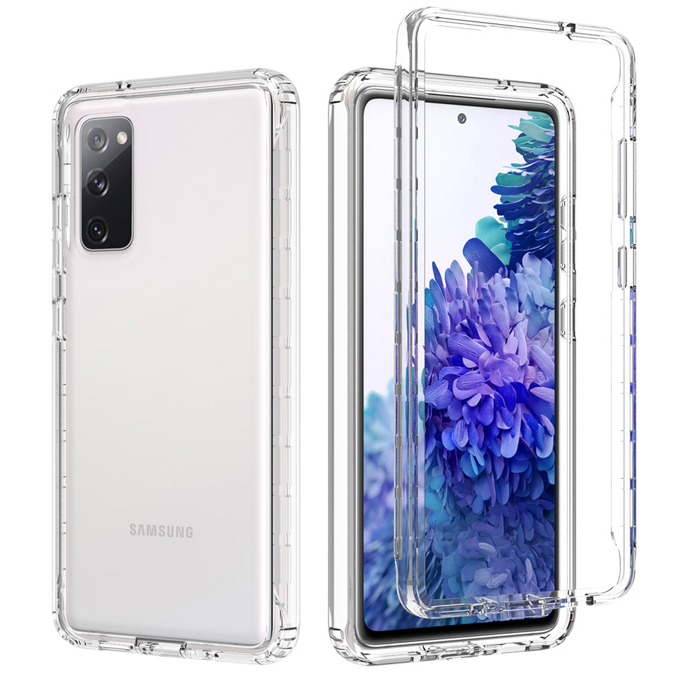 2-in-1 PC+TPU Gradient Color Design Well-Protected Phone Case for Samsung Galaxy S20 FE/S20 Fan Edition/S20 FE 5G/S20 Fan Edition 5G/S20 Lite/S20 FE 2022