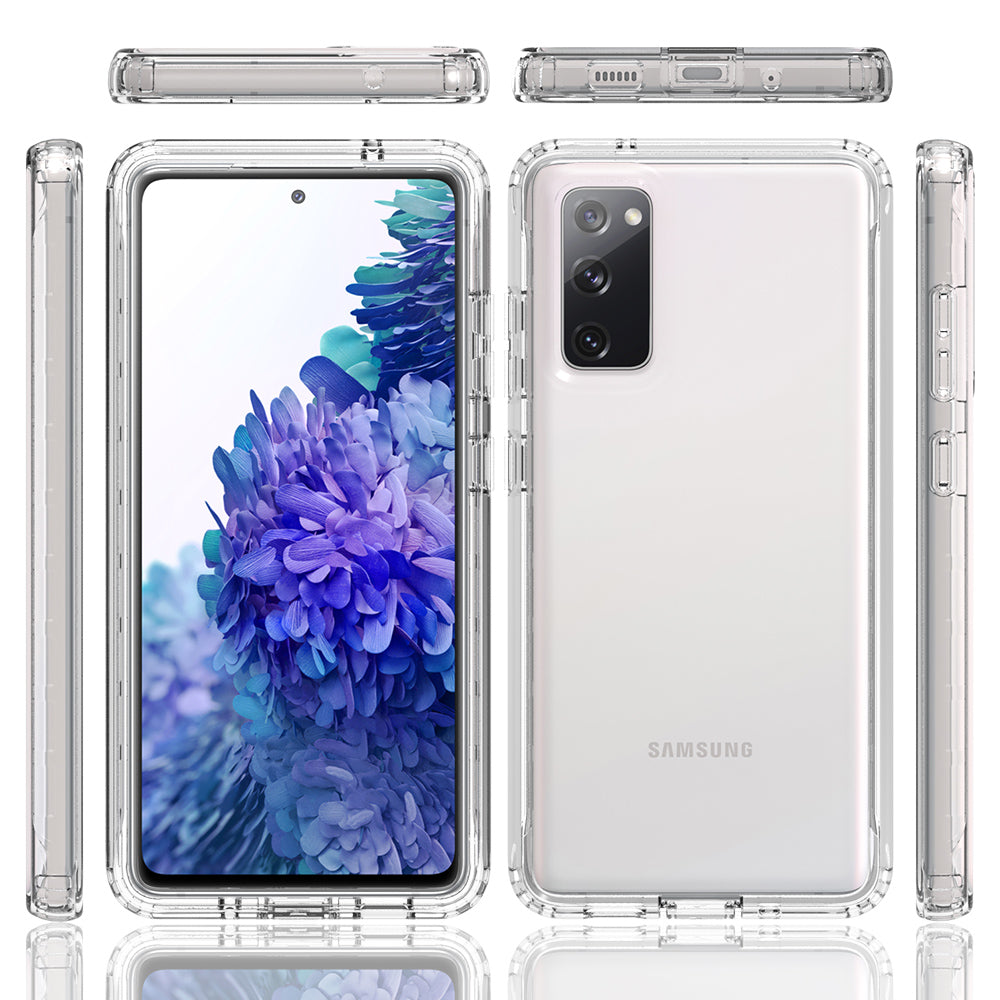 2-in-1 PC+TPU Gradient Color Design Well-Protected Phone Case for Samsung Galaxy S20 FE/S20 Fan Edition/S20 FE 5G/S20 Fan Edition 5G/S20 Lite/S20 FE 2022