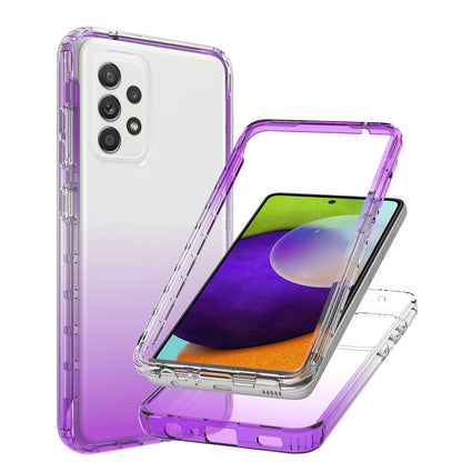 2-in-1 Gradient Color Design PC+TPU Phone Case for Samsung Galaxy A52 4G/5G / A52s 5G