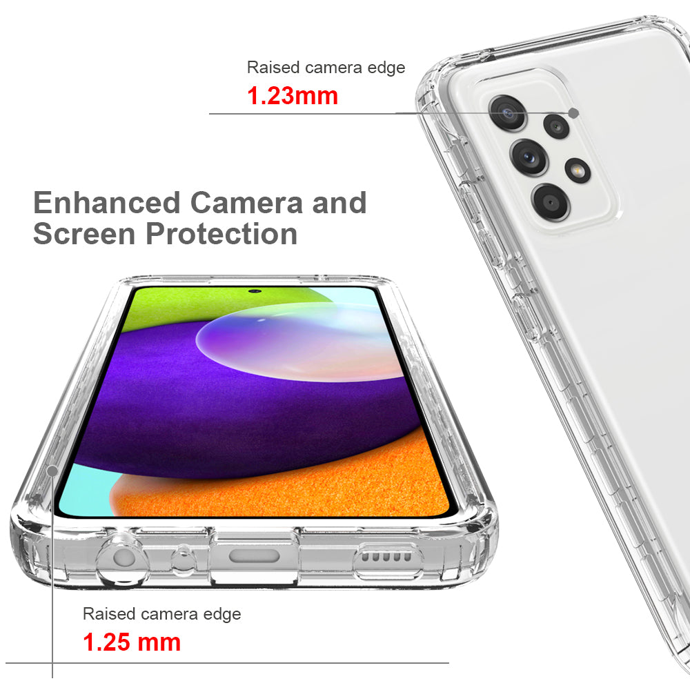 2-in-1 Gradient Color Design PC+TPU Phone Case for Samsung Galaxy A52 4G/5G / A52s 5G
