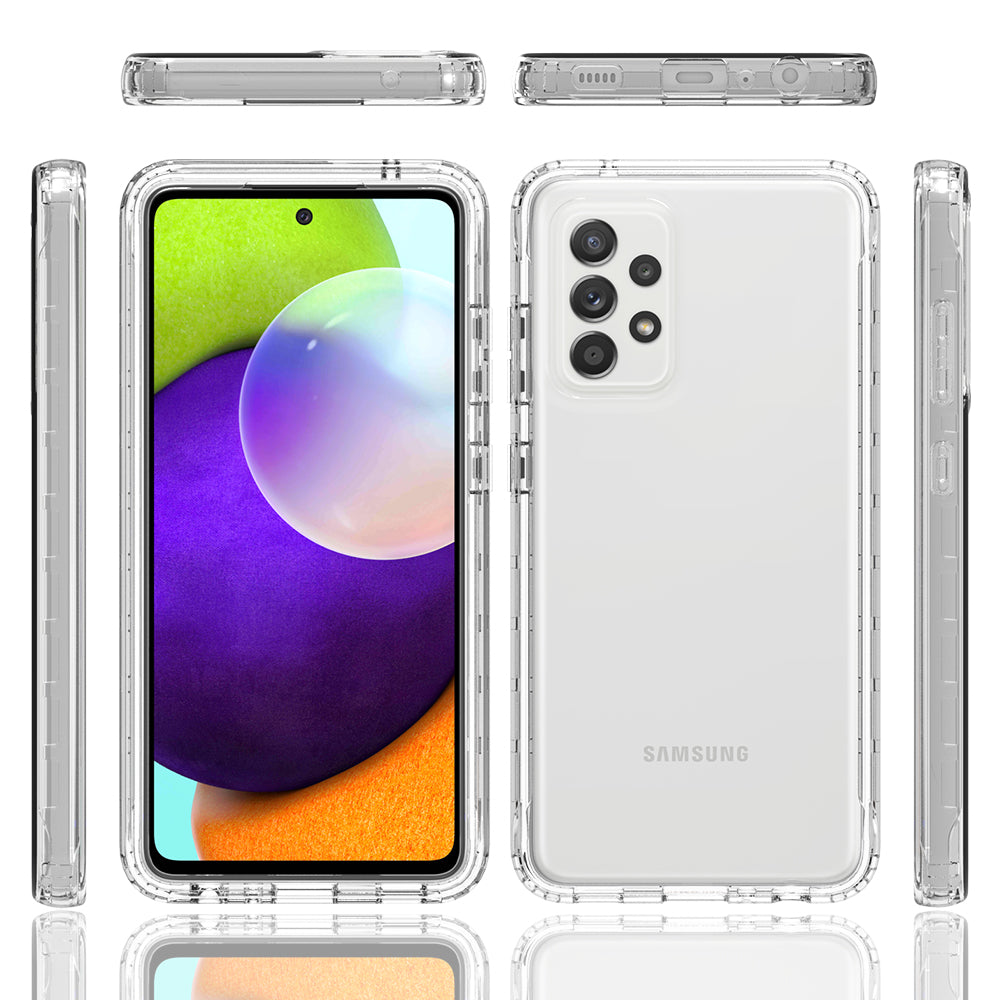 2-in-1 Gradient Color Design PC+TPU Phone Case for Samsung Galaxy A52 4G/5G / A52s 5G