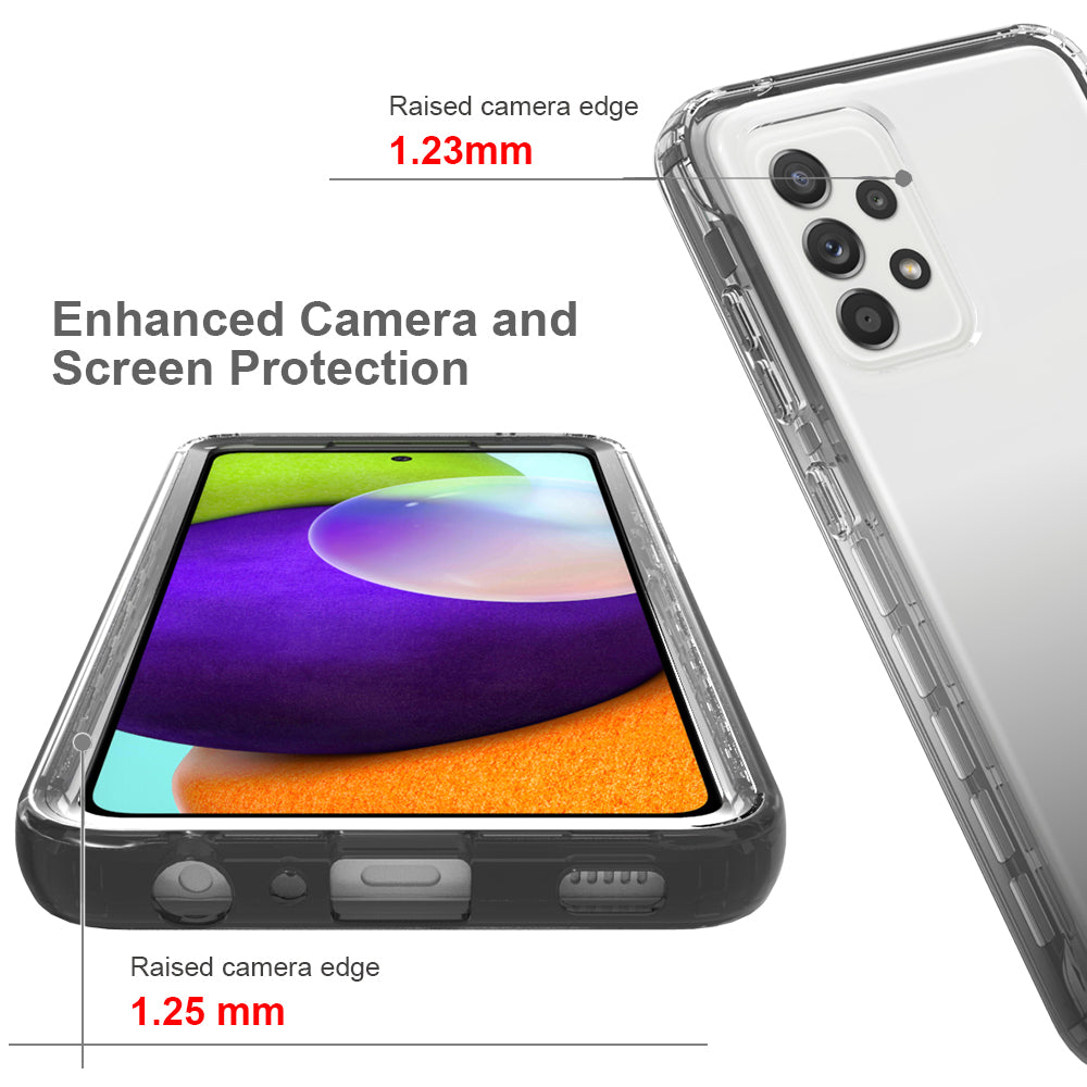 2-in-1 Gradient Color Design PC+TPU Phone Case for Samsung Galaxy A52 4G/5G / A52s 5G