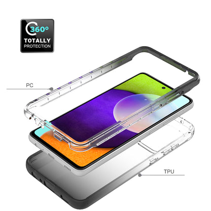 2-in-1 Gradient Color Design PC+TPU Phone Case for Samsung Galaxy A52 4G/5G / A52s 5G