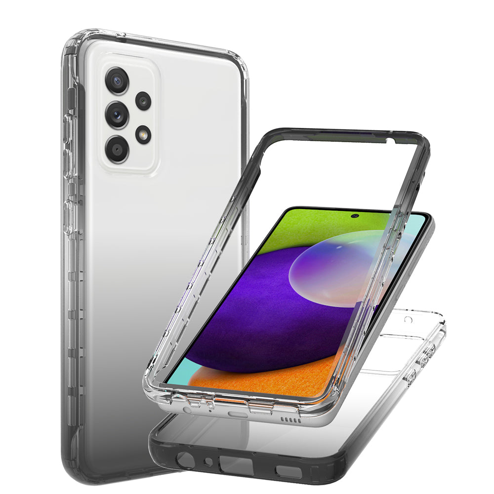 2-in-1 Gradient Color Design PC+TPU Phone Case for Samsung Galaxy A52 4G/5G / A52s 5G
