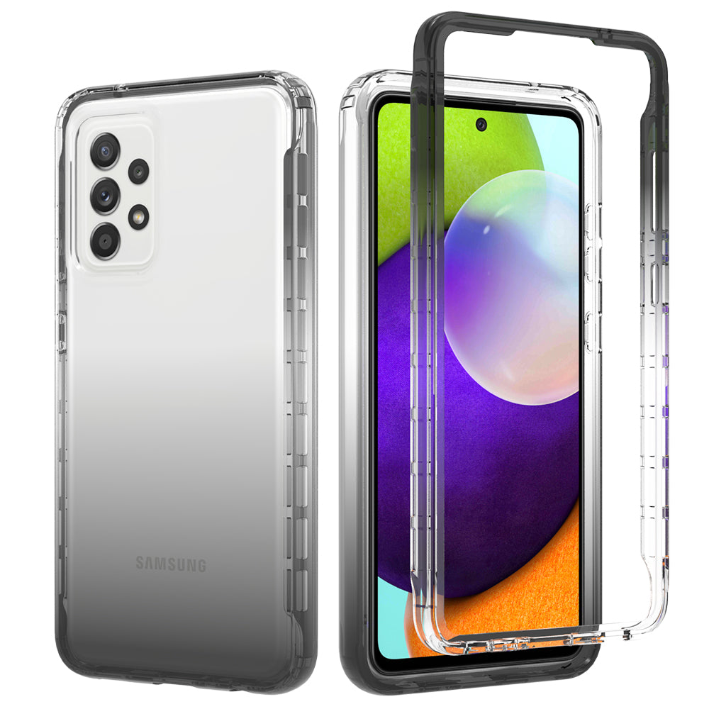 2-in-1 Gradient Color Design PC+TPU Phone Case for Samsung Galaxy A52 4G/5G / A52s 5G