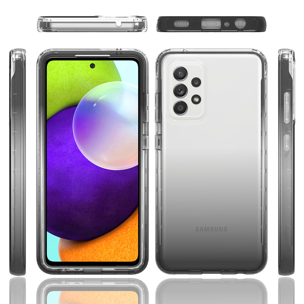 2-in-1 Gradient Color Design PC+TPU Phone Case for Samsung Galaxy A52 4G/5G / A52s 5G