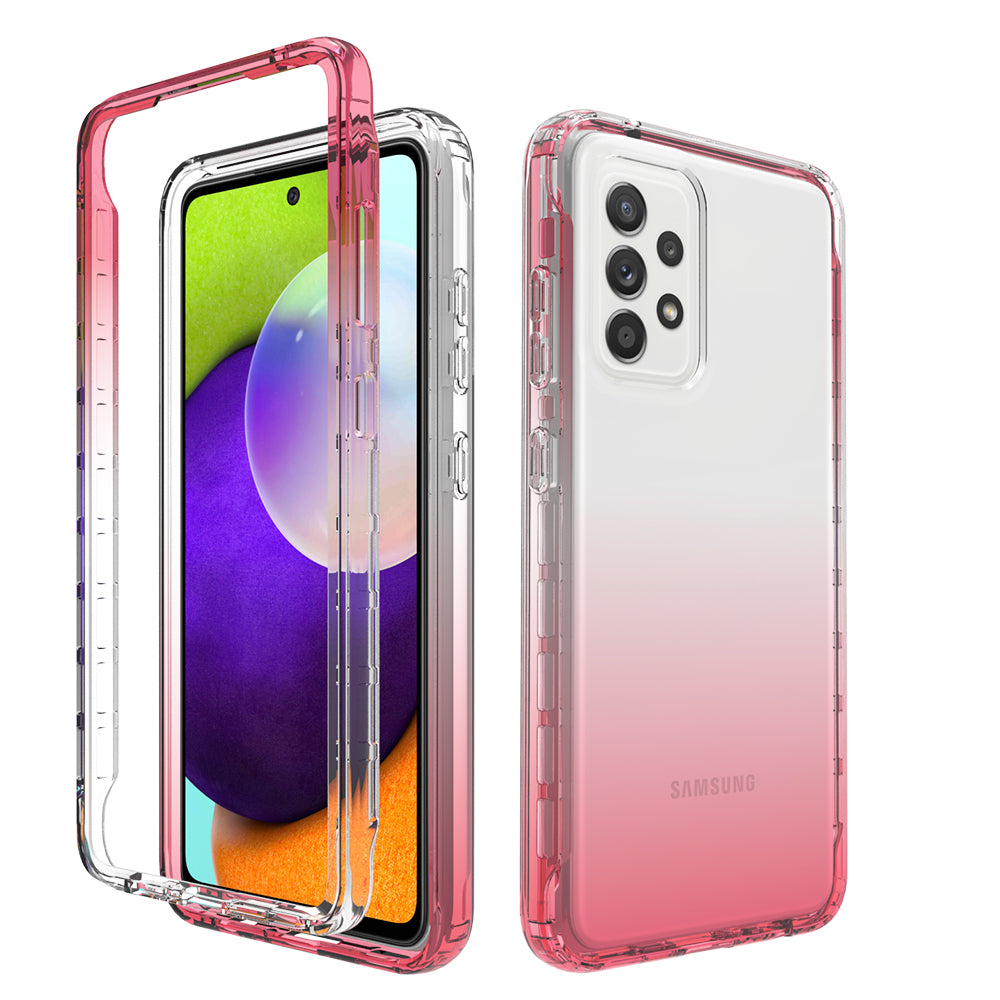2-in-1 Gradient Color Design PC+TPU Phone Case for Samsung Galaxy A52 4G/5G / A52s 5G