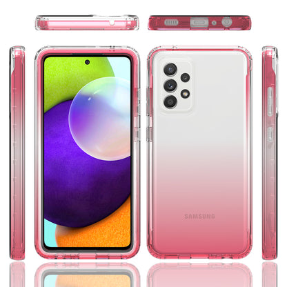2-in-1 Gradient Color Design PC+TPU Phone Case for Samsung Galaxy A52 4G/5G / A52s 5G